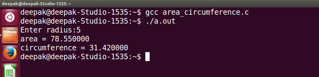 C Program to find area and circumference of circle- GET EDUCATE